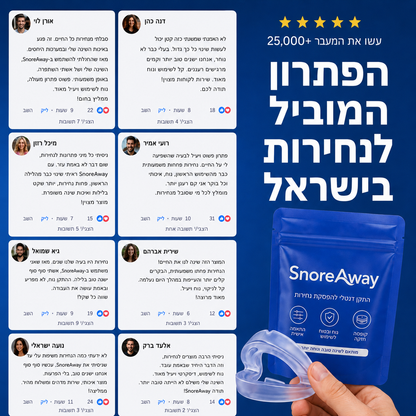 SnoreAway™ - ההתקן הדנטלי להפסקת נחירות